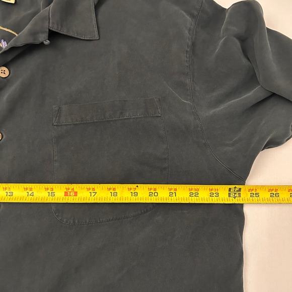Tommy Bahama Mens XL Silk Island Player Saxophone Button Up‎ Short Sleeve Shirt - Picture 5 of 6